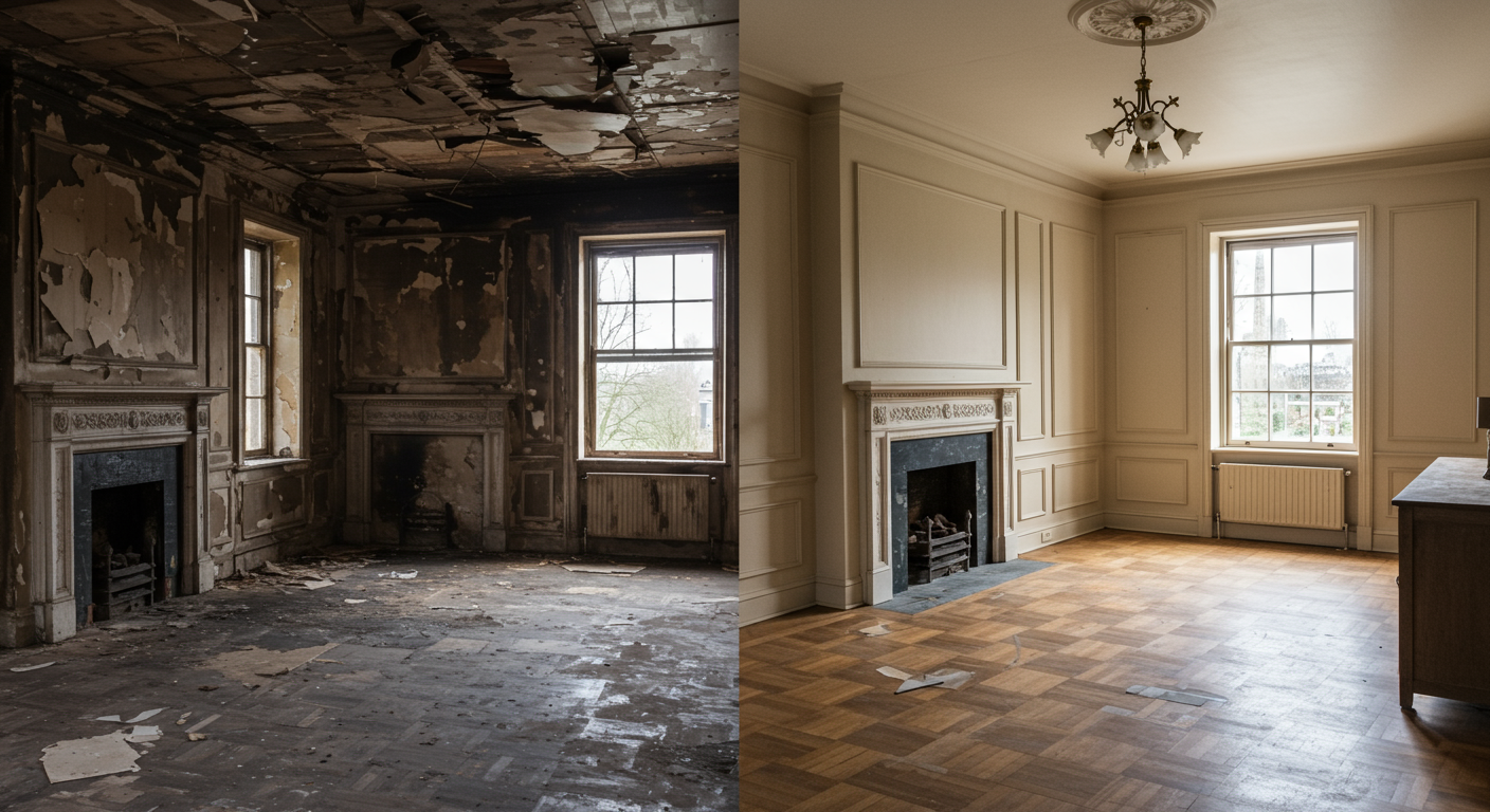 Fire and Smoke Damage Restoration Process